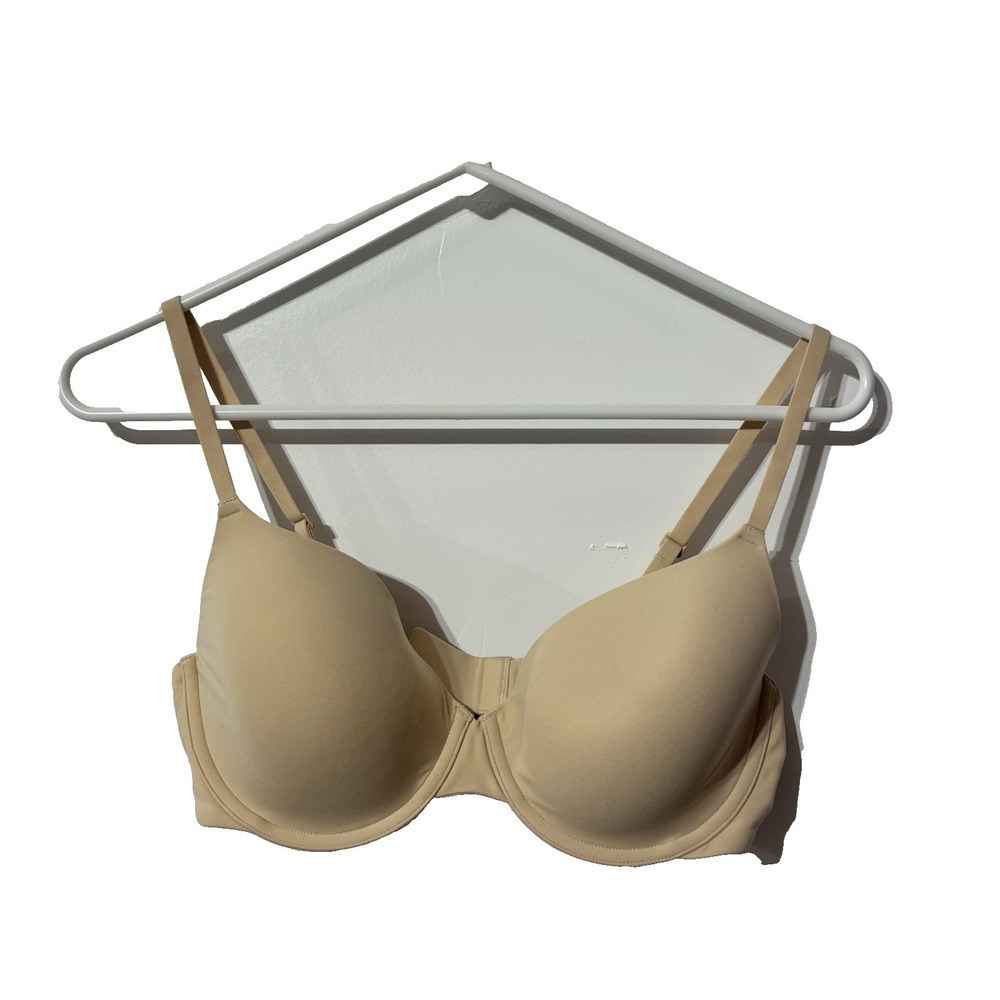 SKIMS Fits‎ Everybody Push Up Demi Bra BR 36C Nude Tan Color Underwire
